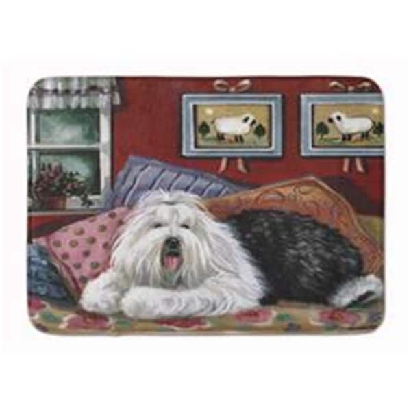 Carolines Treasures 19 x 27 in. Old English Sheepdog Sweet Dreams Machine Washable Memory Foam Mat PPP3266RUG - main